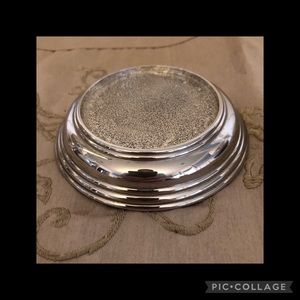 ♦️Vintage silverplate pillar candle holder